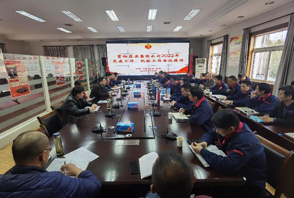 公司召開會議傳達(dá)集團(tuán)公司黨建工作、紀(jì)檢工作會議精神